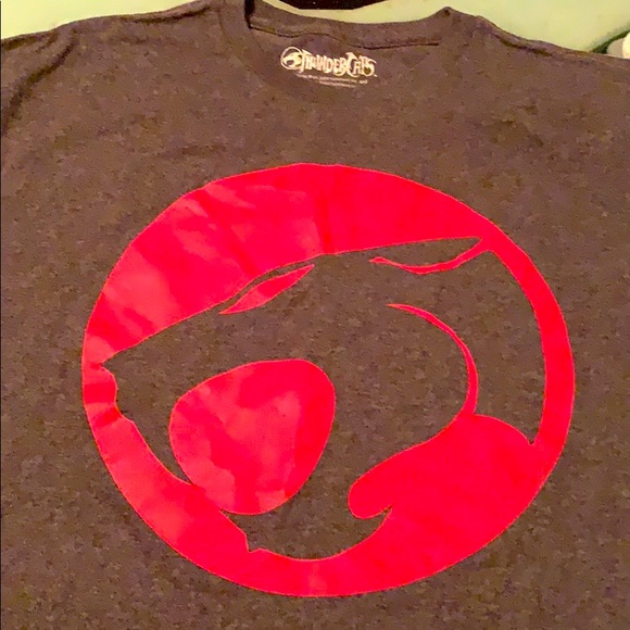 ThunderCats shirt dark heather grey w/ red print - Picture 1 of 3